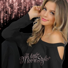 Load image into Gallery viewer, Peekaboo shoulder, Long Sleeved Waffle Texture (5 Colors)