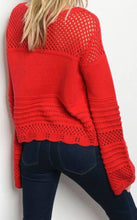 Load image into Gallery viewer, Sassy Red Sweater With All Kinds of Attitude.