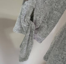 Load image into Gallery viewer, Heavenly Soft Grey 3/4 Tie Sleeves.

