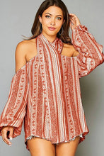 Load image into Gallery viewer, Sexy Tribal off the shoulder flowy Made in the USA
