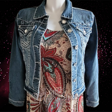 Load image into Gallery viewer, Bling Jean Jacket
